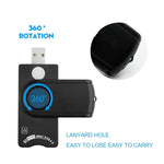 قارئ بطاقات ذكي Rocketek SCR10 USB2.0 لبطاقات Smart Card / SD / TF / M2 / MS / SIM، SCR10