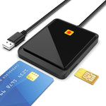 قارئ بطاقات Rocketek CR317 USB 2.0 لبطاقات SIM / ID / CAC ذكي 2 في 1