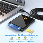 قارئ بطاقات Rocketek CR317 USB 2.0 لبطاقات SIM / ID / CAC ذكي 2 في 1