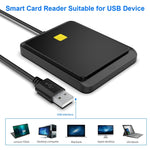 قارئ بطاقات Rocketek CR317 USB 2.0 لبطاقات SIM / ID / CAC ذكي 2 في 1