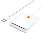 قارئ بطاقات Rocketek CR317 USB 2.0 لبطاقات SIM / ID / CAC ذكي 2 في 1