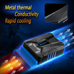 مروحة تبريد محمولة للابتوب Ice Troll 5 COOLCOLD، مبرد هواء قابل لتعديل السرعة، أداء عالي، تحكم AC 220V (أسود)