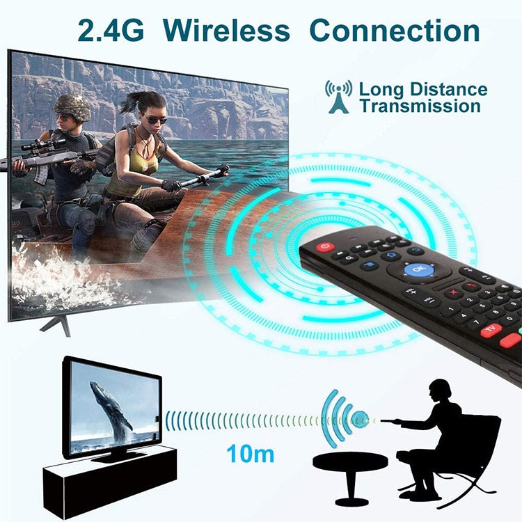 MX3-L Standard Version 2.4GHz Fly Air Mouse Wireless Keyboard Remote Control, Standard Version