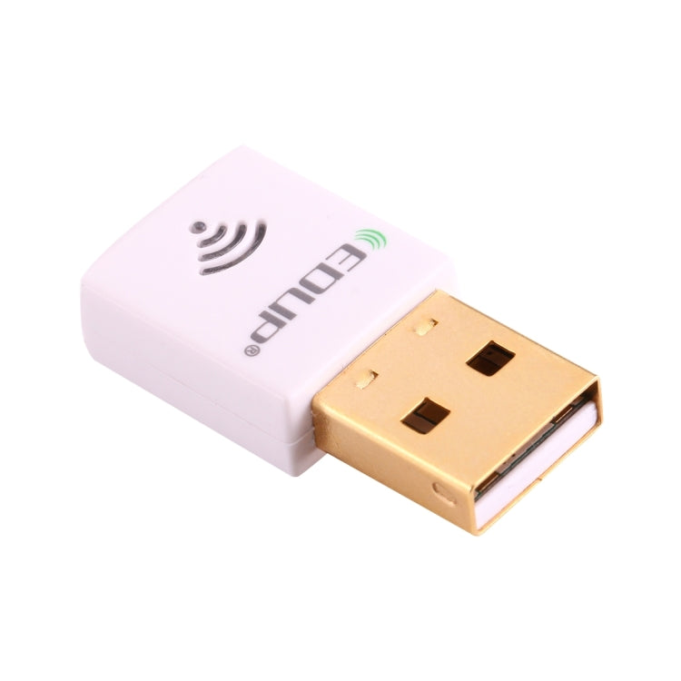 بطاقة شبكة واي فاي لاسلكية صغيرة EDUP EP-AC1619 USB بسرعة 600Mbps بتردد 2.4G / 5.8Ghz مزدوج النطاق 150M+433M للكمبيوتر المحمول / اللابتوب / الكمبيوتر، EP-AC1619 600Mbps (أبيض)، EP-AC1619 600Mbps (أسود)