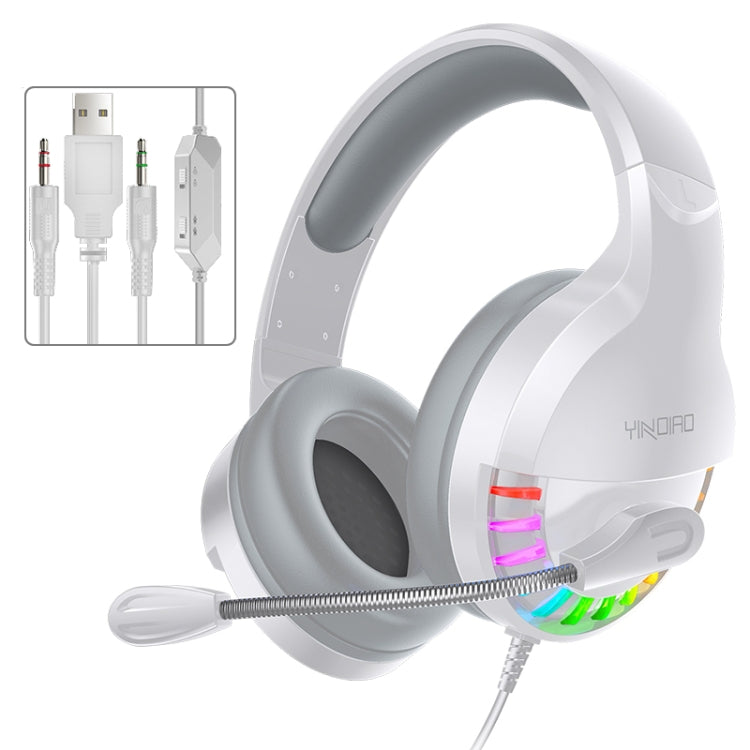 YINDIAO Q2 Head-mounted Wired Gaming Headset with Microphone, Version: Dual 3.5mm + USB, Q2 Dual 3.5mm + USB(Black), Q2 Dual 3.5mm + USB(Pink), Q2 Dual 3.5mm + USB(White)