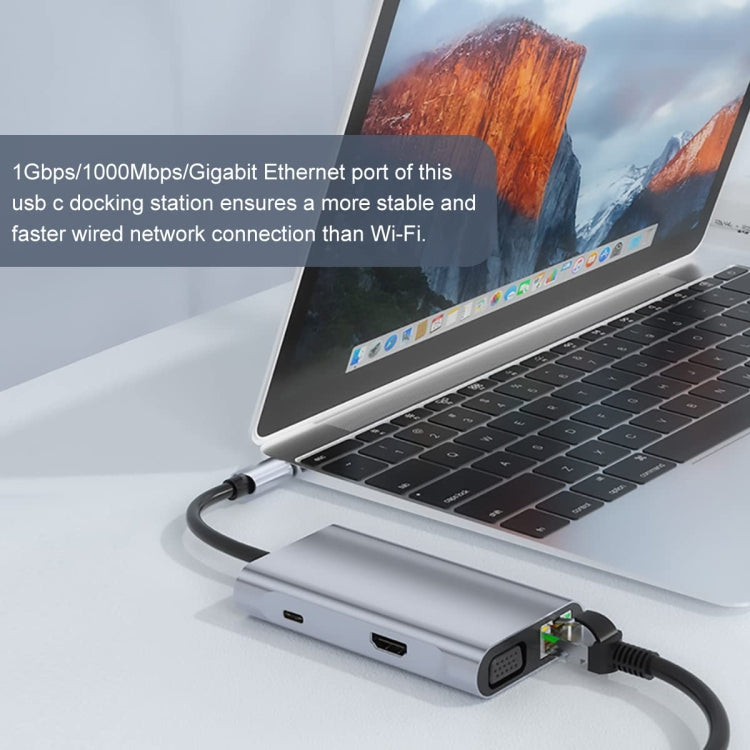 محول محطة إرساء USB BYL-2111 7 في 1 USB-C / Type-C إلى USB، BYL-2111