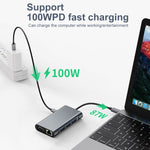 محول محطة إرساء USB BYL-2111 7 في 1 USB-C / Type-C إلى USB، BYL-2111