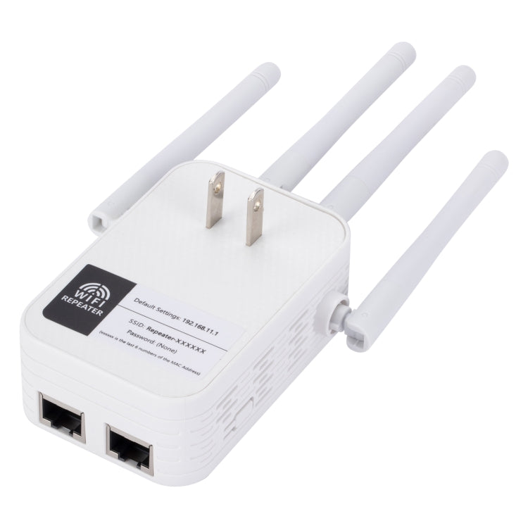 مكرر إشارة واي فاي ثنائي النطاق 2.4G/5G بسرعة 1200Mbps ZX-R08 مضخم إشارة راوتر خارجي WISP، قابس أمريكي، 1200Mbps