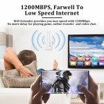 مكرر إشارة واي فاي ثنائي النطاق 2.4G/5G بسرعة 1200Mbps ZX-R08 مضخم إشارة راوتر خارجي WISP، قابس أمريكي، 1200Mbps