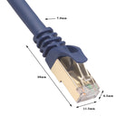 7.6m CAT8 Computer Switch Router  Ethernet Network LAN Cable, Patch Lead RJ45, 7.6m