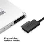 محول كابل SATA نحيف USB 3.0 إلى 7+6 دبابيس مع مؤشر، USB 3.0