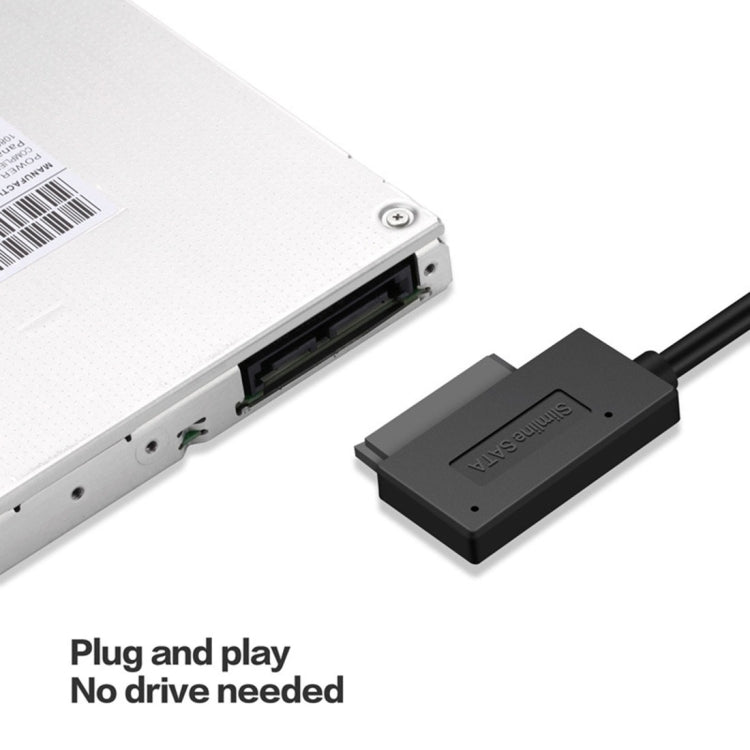 محول كابل SATA نحيف USB 3.0 إلى 7+6 دبابيس مع مؤشر، USB 3.0