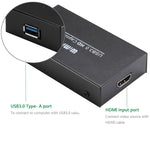 جهاز التقاط فيديو USB 3.0 HDMI 1080P WIMI EC288، صندوق البث، لا حاجة لتثبيت برنامج تشغيل
