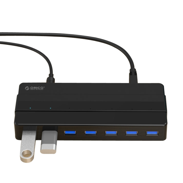موزع USB 3.0 من ORICO H7928-U3 من مادة ABS مع 7 منافذ وكابل بطول 1 متر، USB 3.0