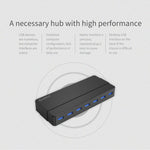 موزع USB 3.0 من ORICO H7928-U3 من مادة ABS مع 7 منافذ وكابل بطول 1 متر، USB 3.0