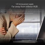 موزع USB 3.0 من ORICO H7928-U3 من مادة ABS مع 7 منافذ وكابل بطول 1 متر، USB 3.0