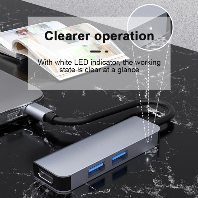 محطة إرساء متعددة الوظائف 3 في 1 2011N USB 3.0 x2 + HDMI من نوع Type-C / USB-C، 2011N USB 3.0 x2 + HDMI