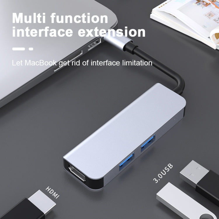 محطة إرساء متعددة الوظائف 3 في 1 2011N USB 3.0 x2 + HDMI من نوع Type-C / USB-C، 2011N USB 3.0 x2 + HDMI
