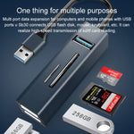 محول موزع USB3.0 5 في 1 15101 إلى 3 منافذ USB + قارئ بطاقات SD / TF، USB3.0