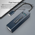 محول موزع USB3.0 5 في 1 15101 إلى 3 منافذ USB + قارئ بطاقات SD / TF، USB3.0