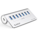 موزع USB 3.2 Gen2 من ORICO M3U7-G2 من سبيكة الألمنيوم مع 7 منافذ وكابل بطول 1 متر، M3U7-G2 1m