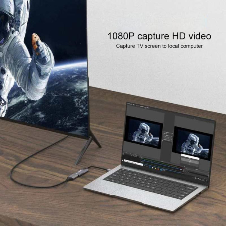 بطاقة التقاط صوت وفيديو USB-C / Type-C ذكر إلى HDMI أنثى، Type-C إلى HDMI