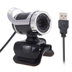 كاميرا ويب A859 بدقة 480 بكسل 360 درجة USB 2.0 مع ميكروفون لامتصاص الصوت للكمبيوتر المحمول، طول الكابل: 1.4 متر