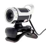كاميرا ويب A859 بدقة 480 بكسل 360 درجة USB 2.0 مع ميكروفون لامتصاص الصوت للكمبيوتر المحمول، طول الكابل: 1.4 متر