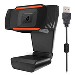 كاميرا ويب A870 بدقة 480 بكسل 360 درجة USB 2.0 مع ميكروفون للاستخدام مع سكايب للكمبيوتر المحمول، طول الكابل: 1.4 متر، A870 (برتقالي)، A870 (أسود)