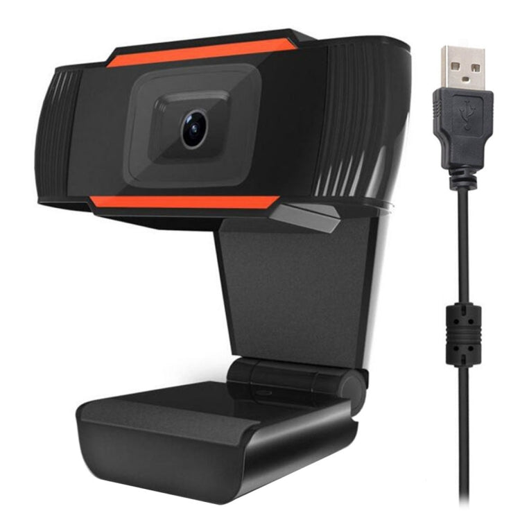 كاميرا ويب A870 بدقة 480 بكسل 360 درجة USB 2.0 مع ميكروفون للاستخدام مع سكايب للكمبيوتر المحمول، طول الكابل: 1.4 متر، A870 (برتقالي)، A870 (أسود)