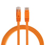 كابل شبكة إيثرنت LAN مسطح فائق النحافة CAT6 بطول 1 متر، كابل تصحيح RJ45، الطول: 1 متر