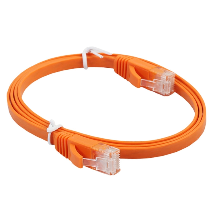 كابل شبكة إيثرنت LAN مسطح فائق النحافة CAT6 بطول 1 متر، كابل تصحيح RJ45، الطول: 1 متر