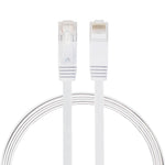كابل شبكة إيثرنت LAN مسطح فائق النحافة CAT6 بطول 1 متر، كابل تصحيح RJ45، الطول: 1 متر