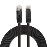 كابل شبكة إيثرنت LAN مسطح فائق النحافة CAT6 بطول 3 متر، كابل تصحيح RJ45، الطول: 3 متر