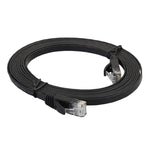كابل شبكة إيثرنت LAN مسطح فائق النحافة CAT6 بطول 3 متر، كابل تصحيح RJ45، الطول: 3 متر