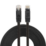 كابل شبكة إيثرنت LAN مسطح فائق النحافة CAT6 بطول 5م، وصلة RJ45، الطول: 5م