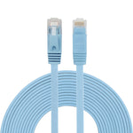 كابل شبكة إيثرنت LAN مسطح فائق النحافة CAT6 بطول 5م، وصلة RJ45، الطول: 5م