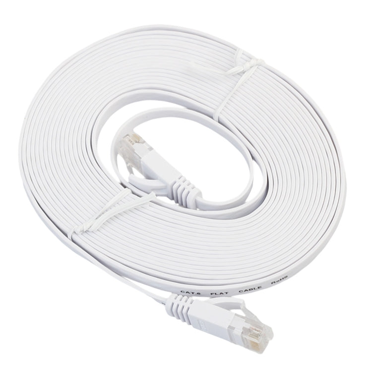 كابل شبكة إيثرنت LAN مسطح فائق النحافة CAT6 بطول 5م، وصلة RJ45، الطول: 5م