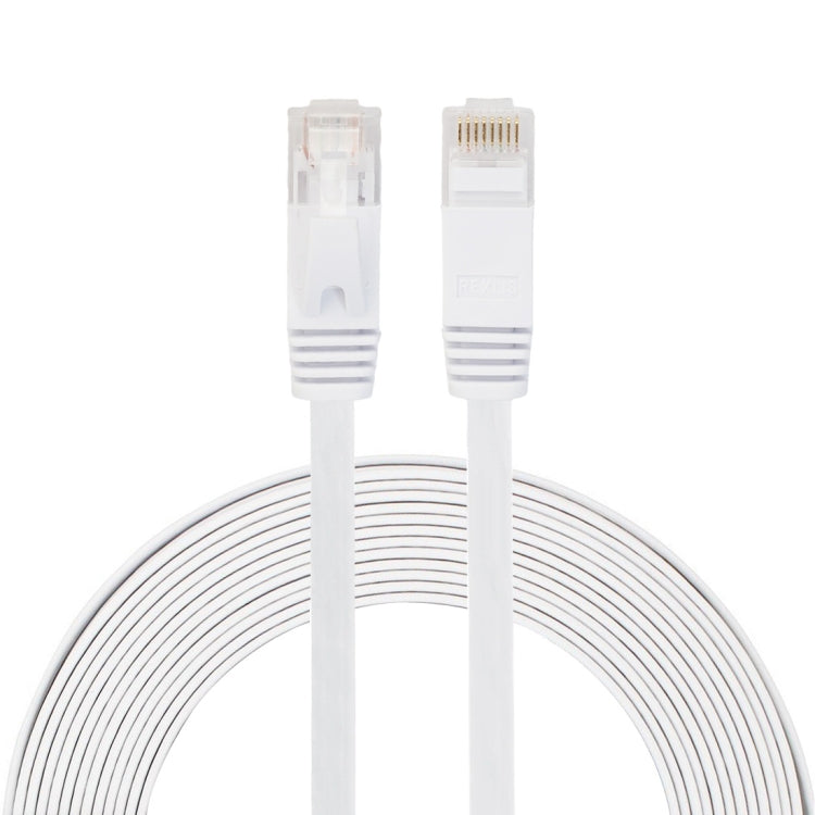 كابل شبكة إيثرنت LAN مسطح فائق النحافة CAT6 بطول 5م، وصلة RJ45، الطول: 5م