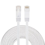 كابل شبكة إيثرنت LAN مسطح فائق النحافة CAT6 بطول 10 متر، كابل تصحيح RJ45، الطول: 10 متر