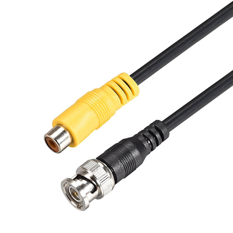 BNC Male To RCA Female Connection Cable Copper HD Video Coaxial Cable Monitoring Cable, Length: 1m, 1m
