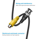 BNC Male To RCA Female Connection Cable Copper HD Video Coaxial Cable Monitoring Cable, Length: 1m, 1m