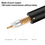 BNC Male To RCA Female Connection Cable Copper HD Video Coaxial Cable Monitoring Cable, Length: 1m, 1m