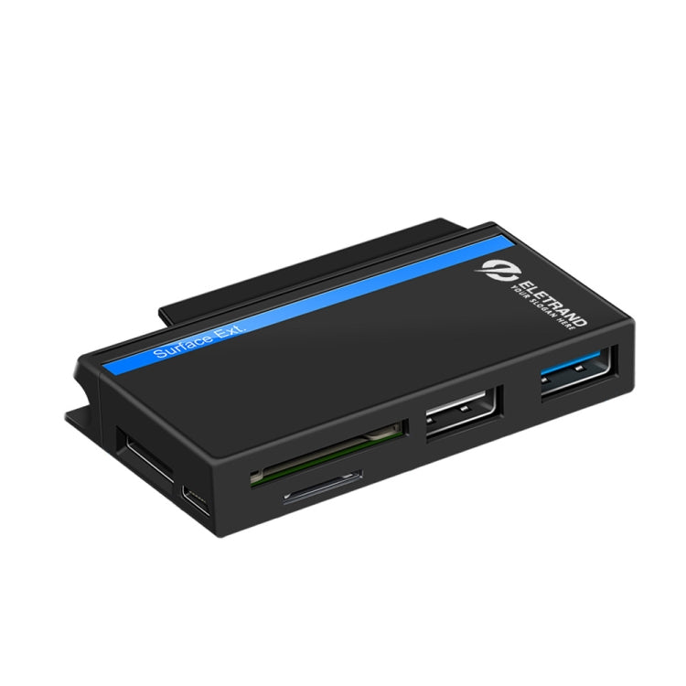موزع واجهات ROCKETEK RT-SGO727 USB 3.0 + USB 2.0 + Micro USB لجهاز Microsoft Surface Go، مع فتحتي بطاقة TF وSD، RT-SGO727