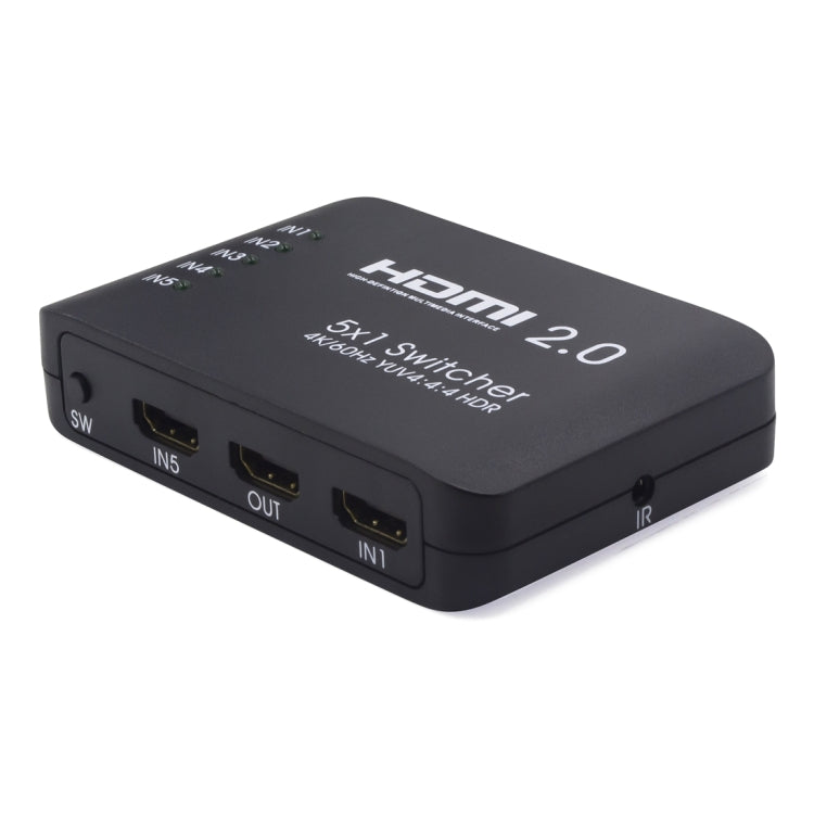 مفتاح ومقسم HDMI 2.0 AYS-51V20 5x1 بدقة 4K ألترا إتش دي، 5x1 4K