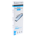 محطة إرساء متعددة الوظائف BYL-2218TU 8 في 1 USB + USB-C / Type-C إلى USB، BYL-2218TU