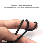 REXLIS 3635 كابل صوت مطلي بالذهب 3.5 مم ذكر إلى RCA مزدوج ذكر مضفر من القطن الأسود لمكبر صوت نشط بواجهة إدخال RCA، الطول: 1.8 م