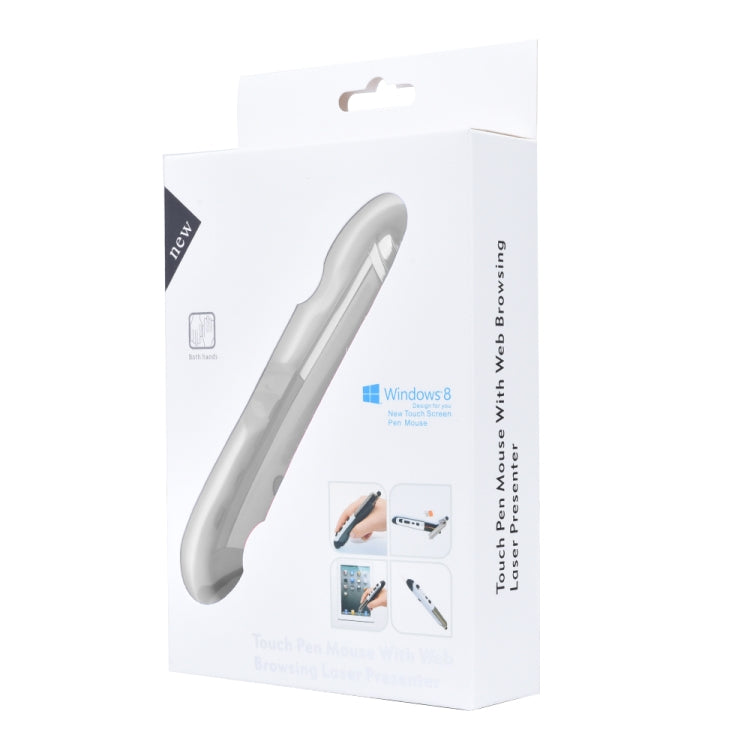 PR-08 6-keys Smart Wireless Optical Mouse with Stylus Pen & Laser Function, Laser Function Grey, Laser Function Blue, Laser Function Red, Laser Function White, Laser Function Black