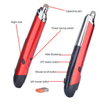 PR-08 6-keys Smart Wireless Optical Mouse with Stylus Pen & Laser Function, Laser Function Red, Laser Function White, Laser Function Black, Laser Function Grey, Laser Function Blue