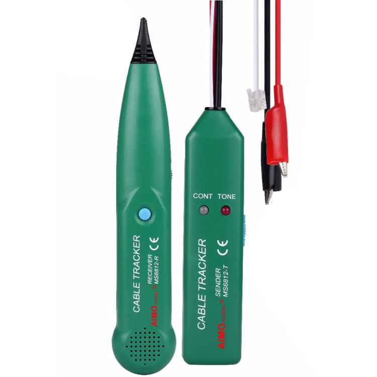 جهاز تتبع كابل خط الهاتف BSIDE MS6812 RJ11 & RJ45، يشمل المرسل والمستقبل، MS6812